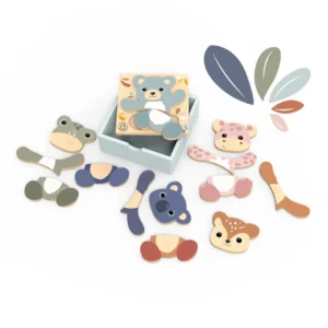 פאזל הלבשה מעץ-speedy monkey